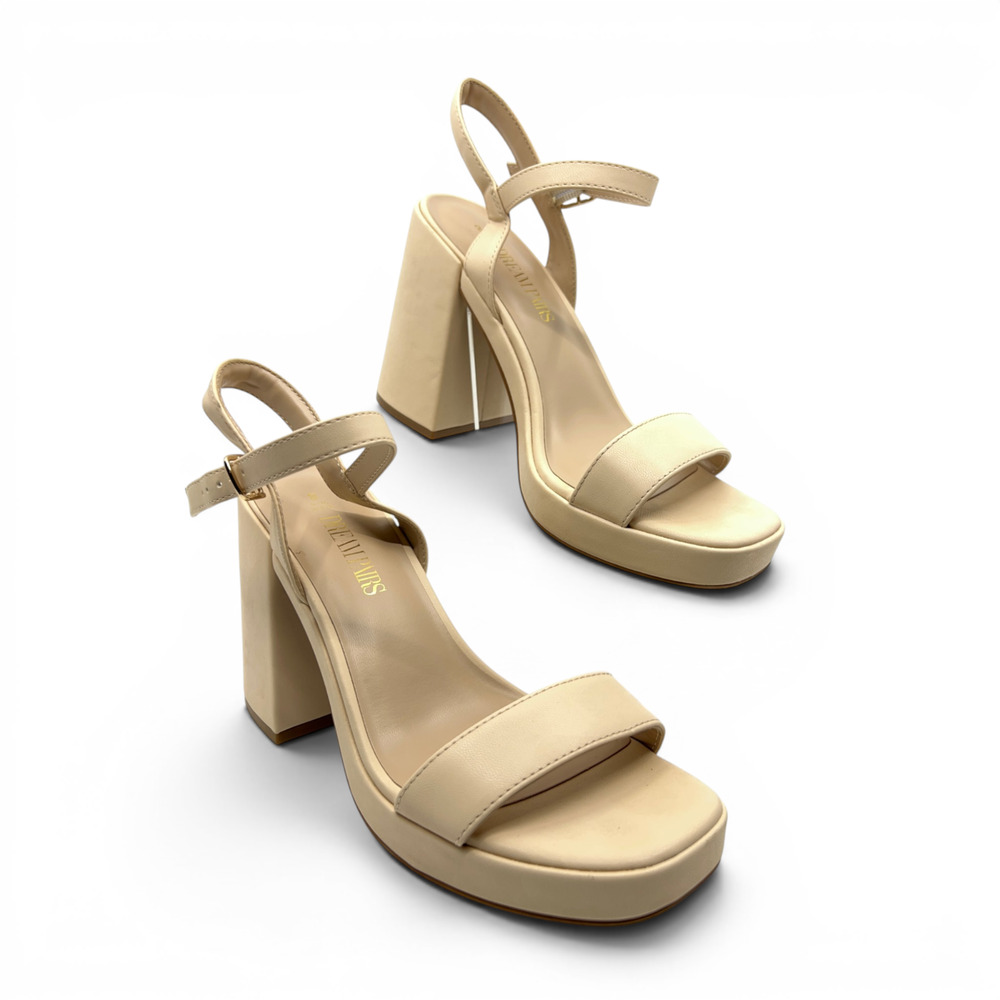 DREAM PAIRS Giselle Women’s 8 Nude Platform Sandals